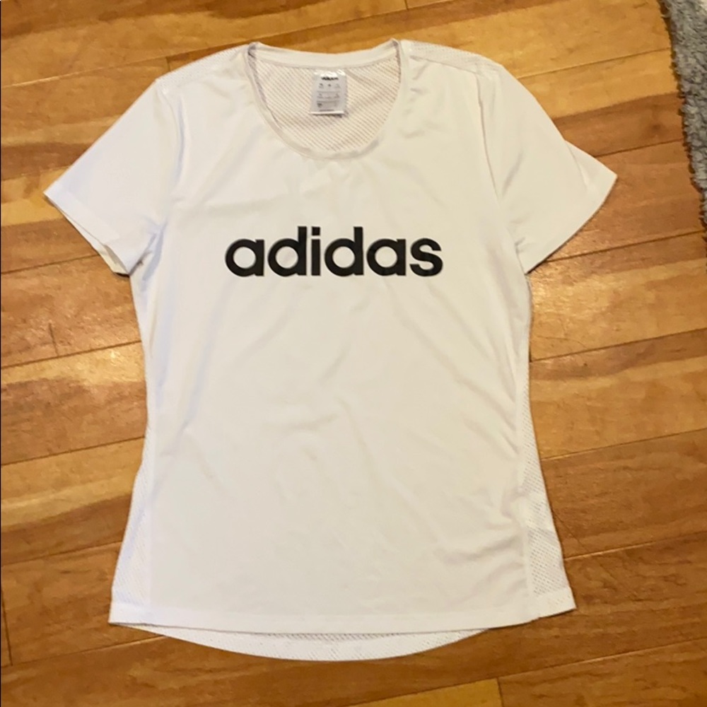 Adidas white nike athletic shirt
